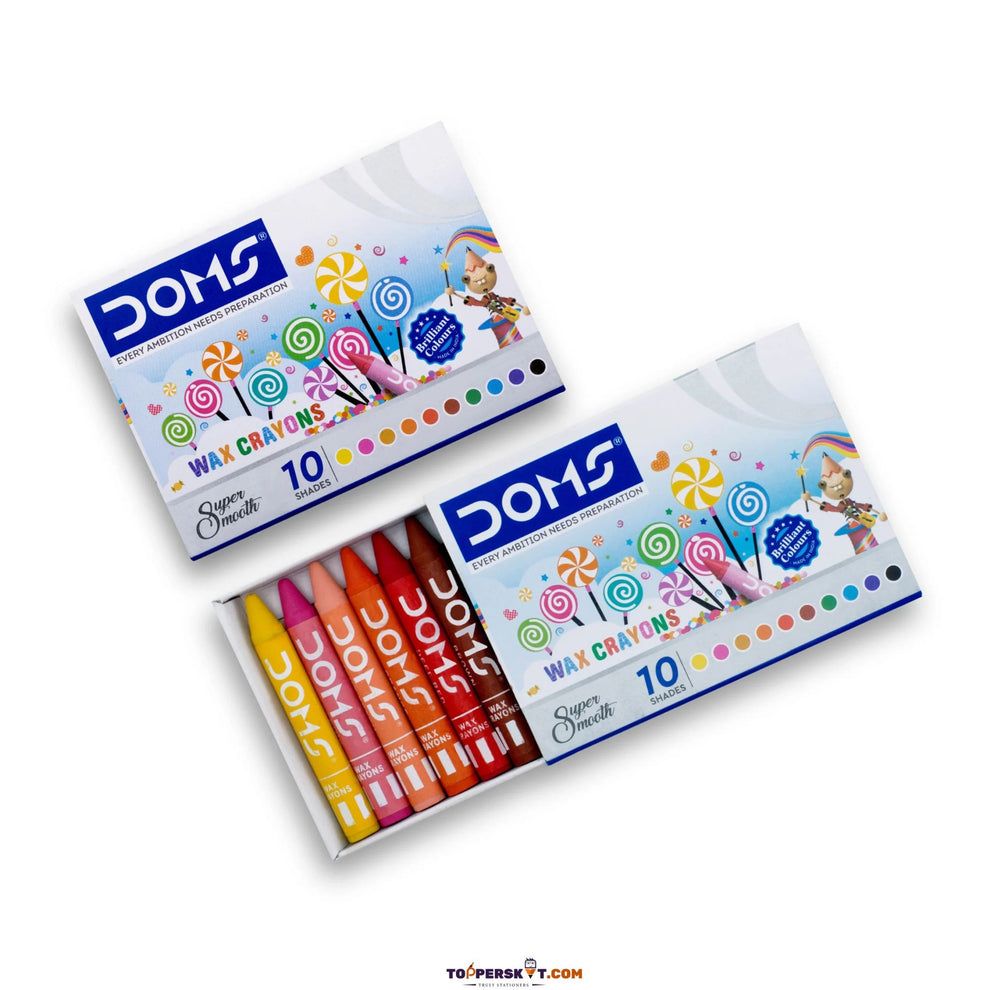 DOMS wax Crayons 10 Shades view 2