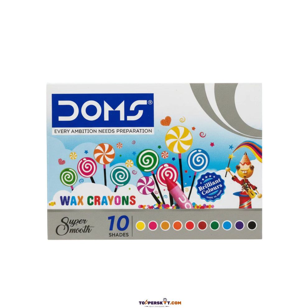 DOMS wax Crayons 10 Shades view 3