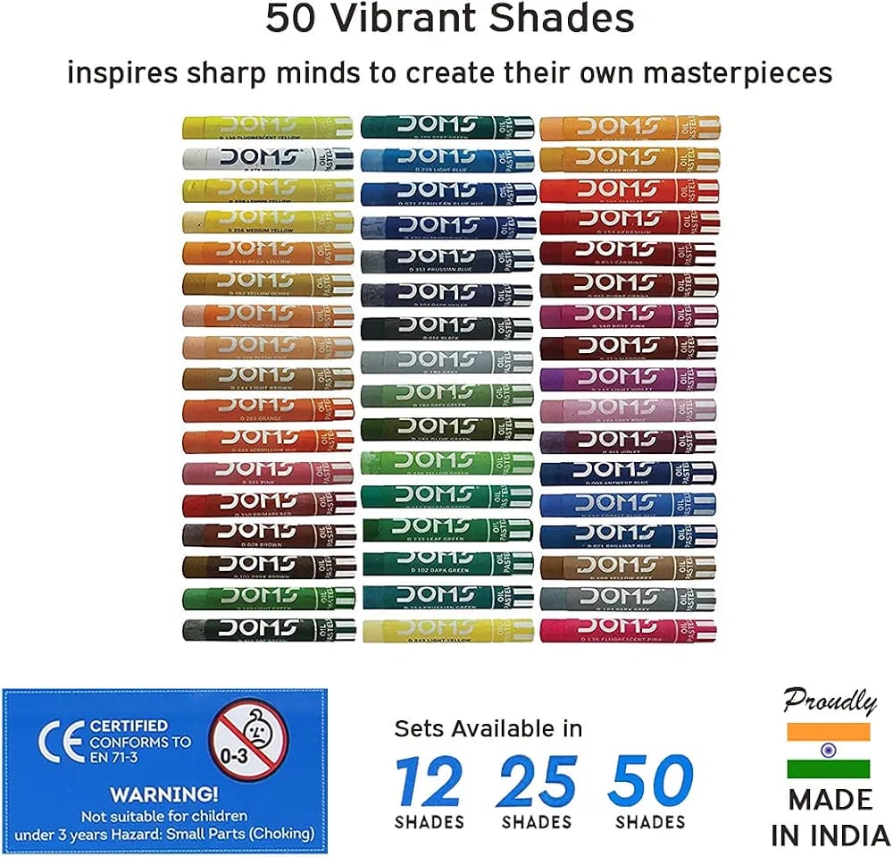DOMS Oil Pastels 50 Shades view 3