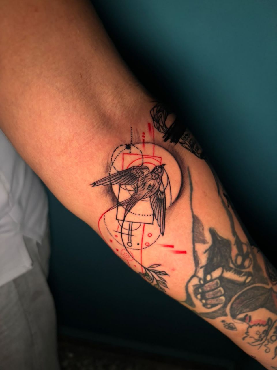 Minimalist Bird Tattoo