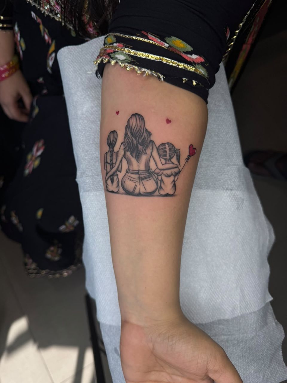Family Silhouette Tattoo
