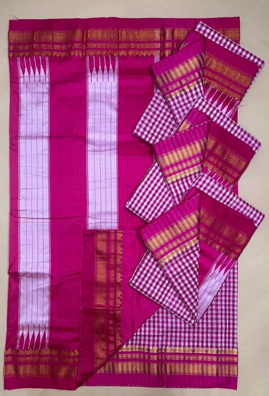 Magenta Traditional Saree