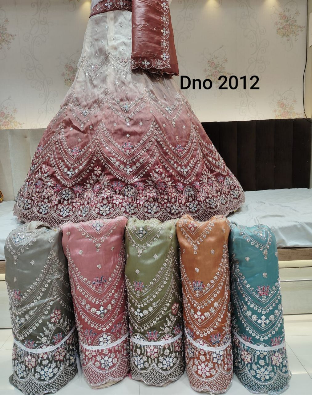 Ombre Double Shade Lehenga view 2