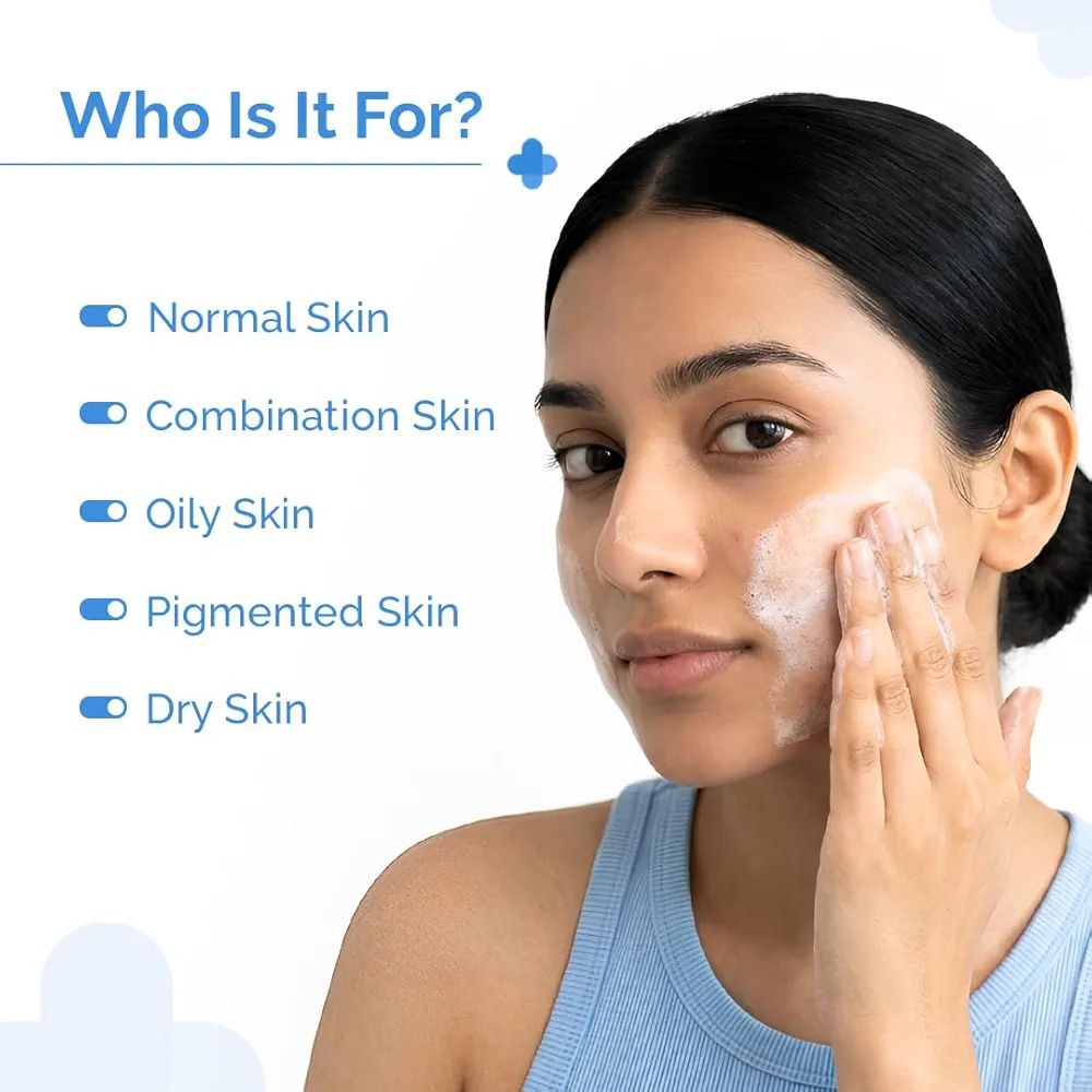 The Derma Co 1% Kojic Acid Face Wash | With Niacinamide & Alpha Arbutin | Reduces Dark Spots, Pigmentation & Blemishes | Cleanses & Brightens Skin | Non-Drying Formula | For All Skin Types | 100 ml view 3