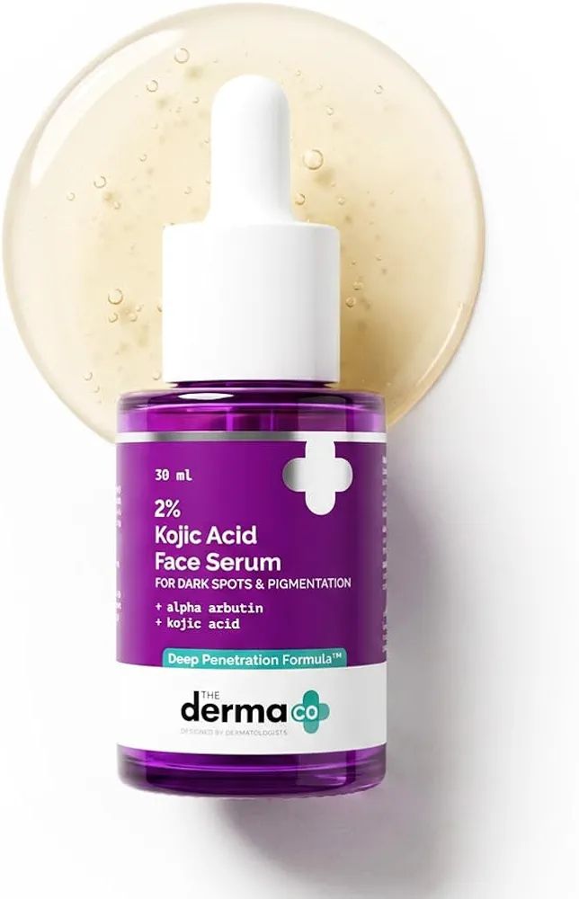 The Derma Co. 2% Kojic Acid Face Serum with Alpha Arbutin, Powered by Deep Penetration Formula™ | Fights Pigmentation | Fades Dark Spots | Brightens & Evens Skin Tone | 30 ml view 6