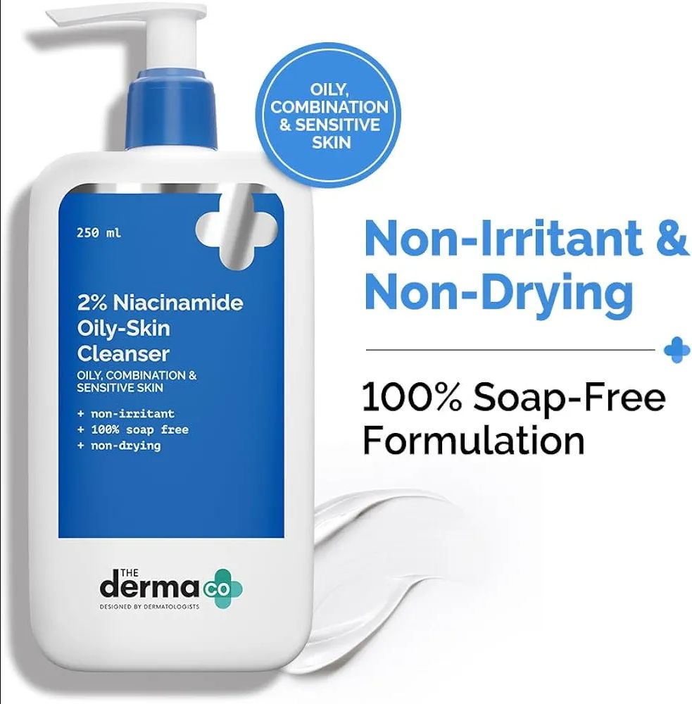 The Derma Co 2% Niacinamide Oily Skin Cleanser for Sensitive, Oily & Combination Skin Non-Irritant | 100% Soap-Free | Non-Drying | Gently Cleanses Makeup
Amazon's Choice view 6