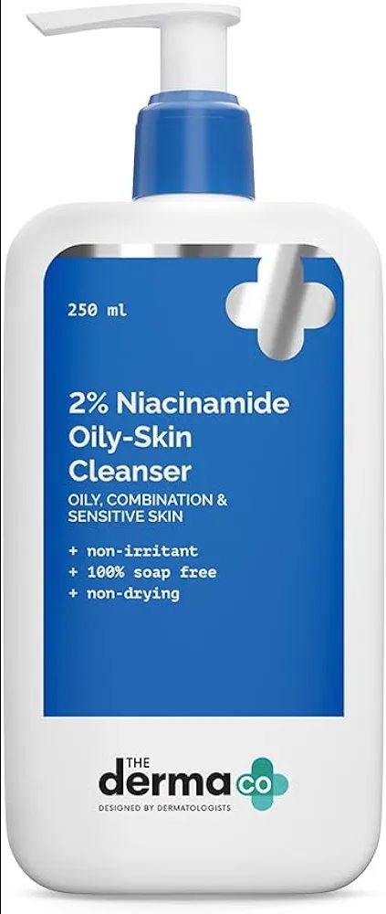 The Derma Co 2% Niacinamide Oily Skin Cleanser for Sensitive, Oily & Combination Skin Non-Irritant | 100% Soap-Free | Non-Drying | Gently Cleanses Makeup
Amazon's Choice view 5