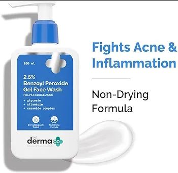 The Derma Co. 2.5% Benzoyl Peroxide Gel Face Wash| With Ceramide Complex & Glycerin | Treats and Prevents Pimples & Acne | Kills 99.9% of Acne Causing Bacteria | Non-Drying Formula | Sulphate Free | Gently Cleanses | For Oily & Acne Prone Skin | For Men & Women l view 3