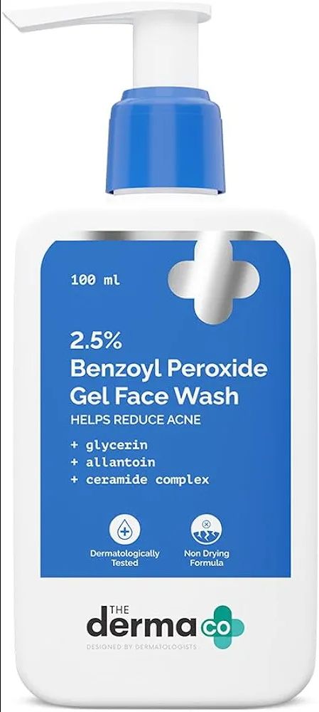 The Derma Co. 2.5% Benzoyl Peroxide Gel Face Wash| With Ceramide Complex & Glycerin | Treats and Prevents Pimples & Acne | Kills 99.9% of Acne Causing Bacteria | Non-Drying Formula | Sulphate Free | Gently Cleanses | For Oily & Acne Prone Skin | For Men & Women l view 2