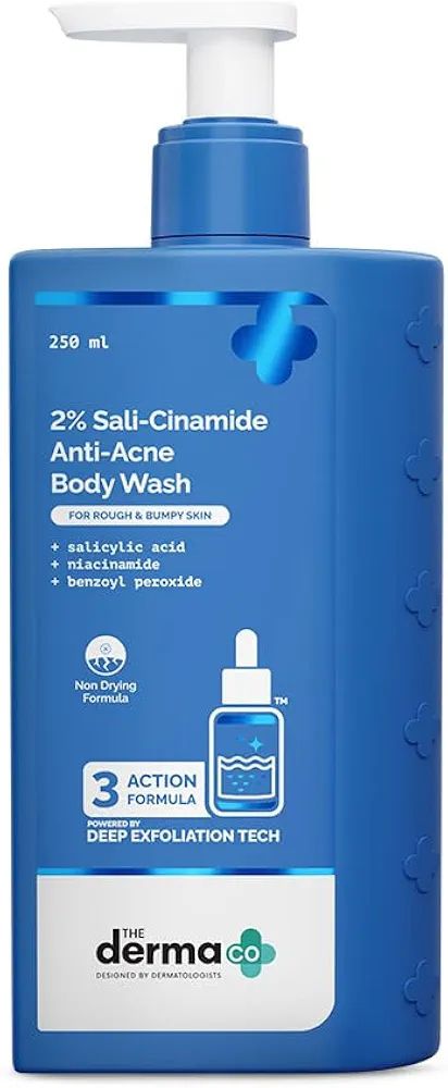 The Derma Co. 2% Sali-Cinamide Body Wash for Bacne & Body Acne -  | Fights Acne-Causing Bacteria | Fades Marks | 3-Action Exfoliating Formula | Non-Drying & Fragrance-Free | Dermatologically Tested | For Men & Women view 5