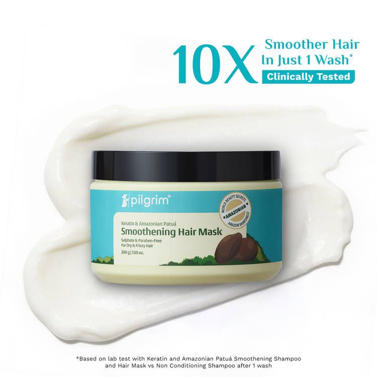 Keratin Smoothening Hair Mask for Dry Damaged & Frizzy Hair Paraben Free view 6