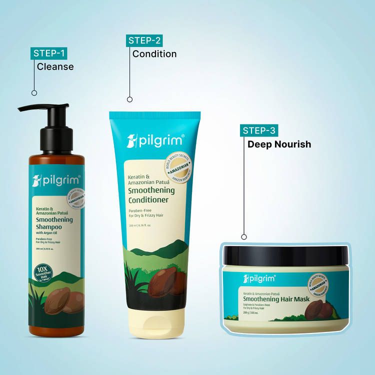 Keratin Smoothening Hair Mask for Dry Damaged & Frizzy Hair Paraben Free view 10