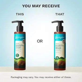 Pilgrim Patua & Keratin Hair Smoothening Shampoo for Frizzy Hair - 
72H Frizz Control with Keratin, Adds Shine, Smoothens Frizz with Amazonian Patua, Softens Dry Hair, Improves view 2