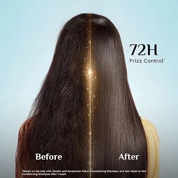Pilgrim Patua & Keratin Hair Smoothening Shampoo for Frizzy Hair - 
72H Frizz Control with Keratin, Adds Shine, Smoothens Frizz with Amazonian Patua, Softens Dry Hair, Improves view 5