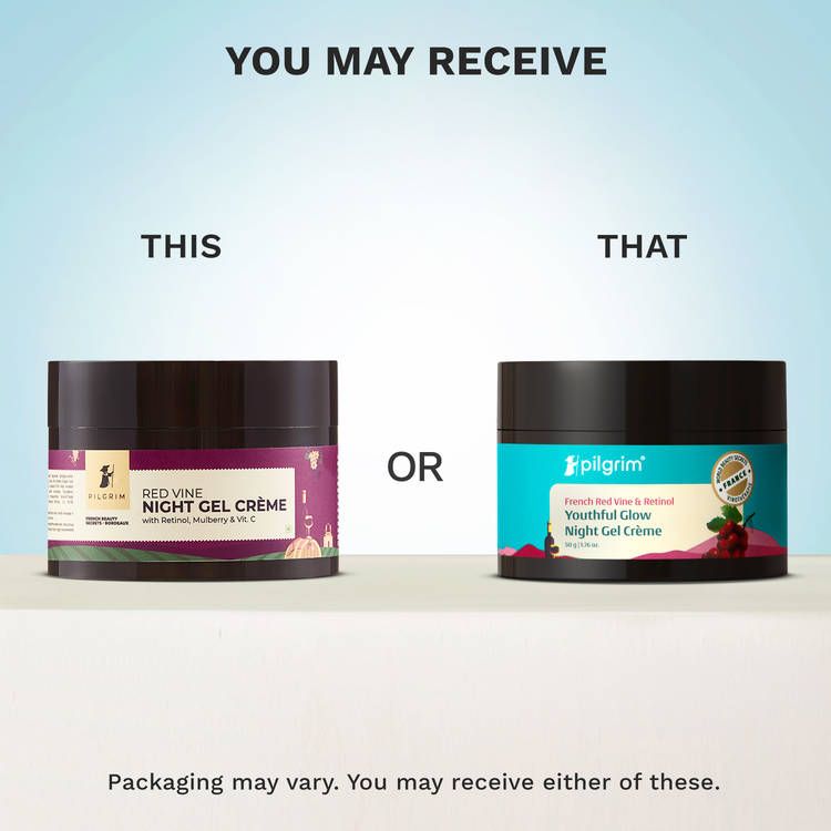 French Red Vine & Retinol Youthful Glow Anti-Ageing Night Gel Creme Refine Skin Texture view 2