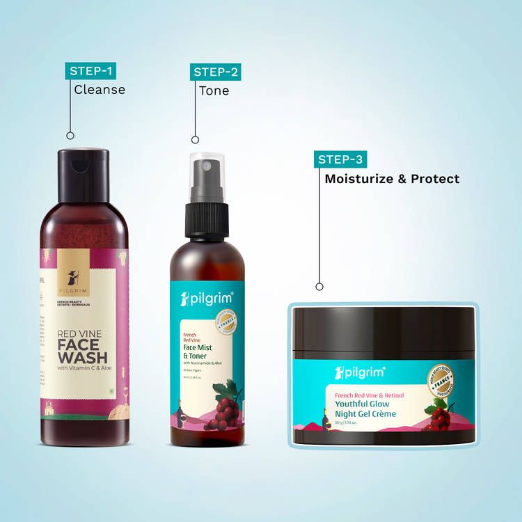 French Red Vine & Retinol Youthful Glow Anti-Ageing Night Gel Creme Refine Skin Texture view 6