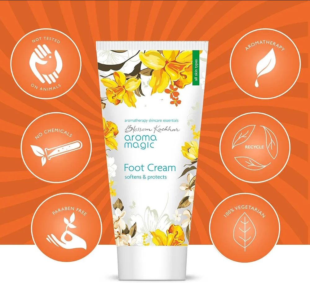 Aroma Magic Foot Cream  Softens, Moisturises & Heals Cracked Heels | With Shea Butter, Coconut Oil, Apricot Oil, Mint & Tea Tree | Repairs Dry, Tired Feet | Non-Greasy, Paraben-FreeAroma Magic Foot Cream  | Softens, Moisturises & Heals Cracked Heels | With Shea Butter, Coconut Oil, A… view 3