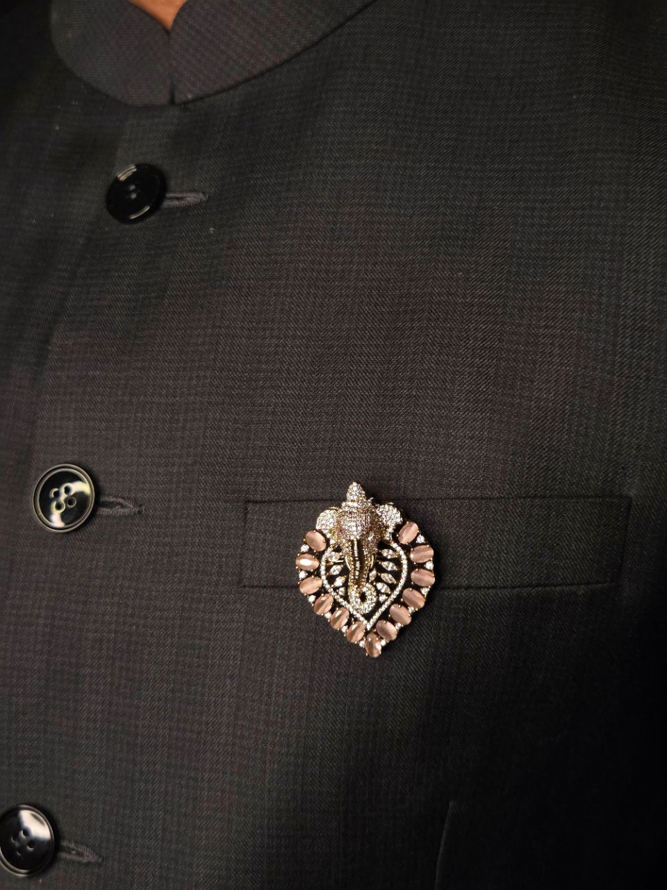 Temple Brooch view 3