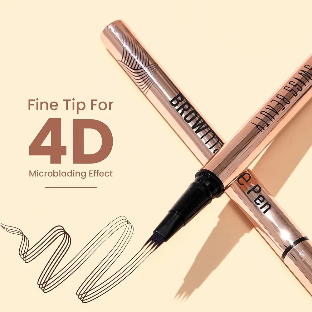 Swiss Beauty BROWmance Pen | Fills In Sparse Hair | 8-Hour Stay | Waterproof | Shade- 03 Dark Brown | Swiss Beauty BROWmance Pen | Fills In Sparse Hair |  Waterproof | Shade- 03 Dark Brown | view 4