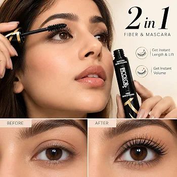 INCOLOR Miracle Mascara 1 With Fiber BLack
Long-Lasting, Dual-Ended Formula, Lash Definition, Volume view 5