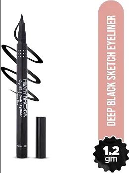 Hilary Rhoda Deep Black Sketch Eyeliner | Waterproof | Deep Black Matte Finish | Smudge-Proof & Long-Lasting Eyeliner for Women | Quick Dry | view 2