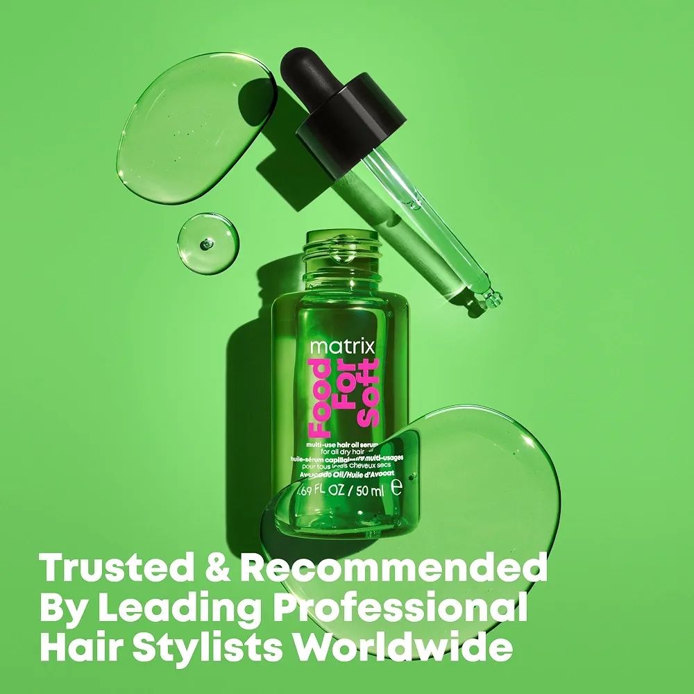 Matrix, Multipurpose Moisturising Oil for Dry Hair, Heat Protector, Silky Effect, with Avocado Oil and Hyaluronic Acid, Food For Soft, view 6