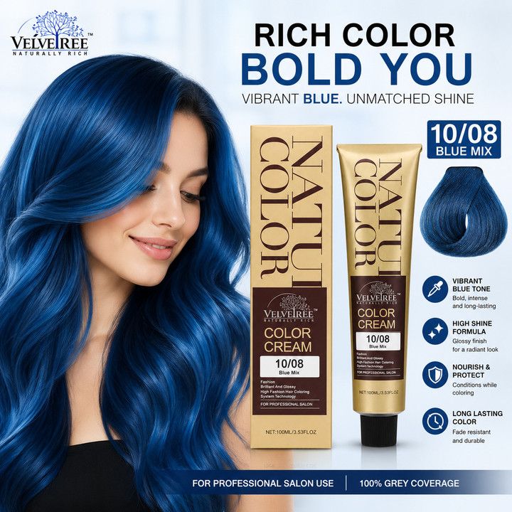 Velvetree Color No - (10/08)  Blue Mix view 2