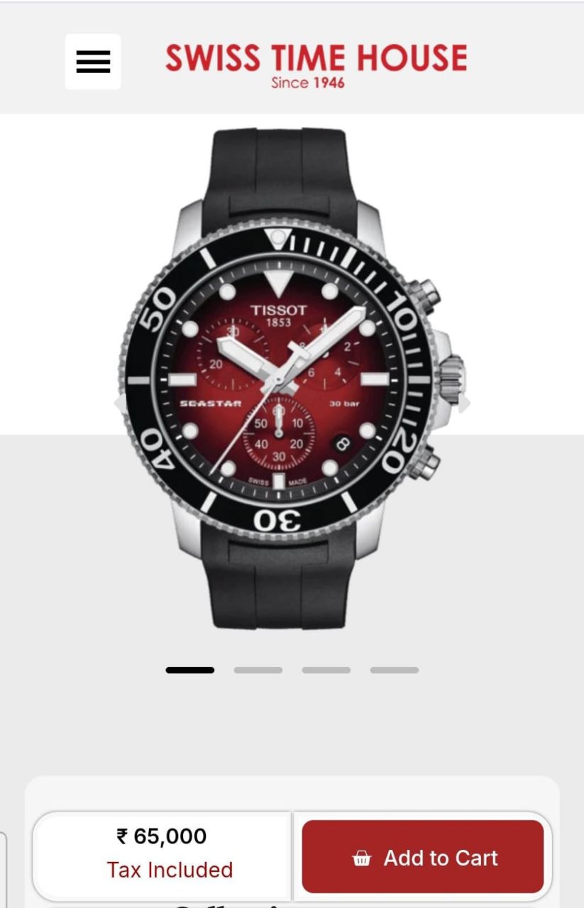 Tissot Seastar Chronograph Watch