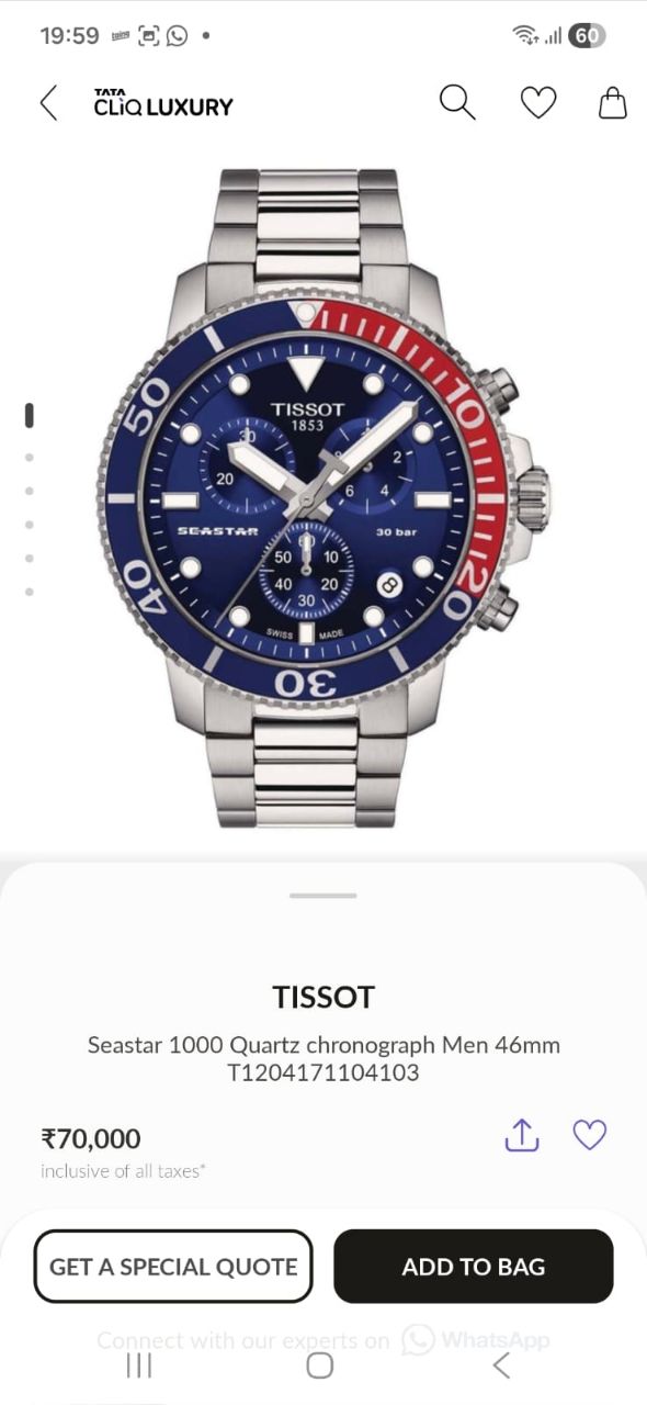 Tissot Seastar 1000 Quartz Chronograph