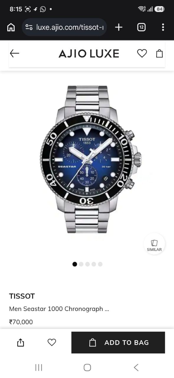 Tissot Men Seastar 1000 Chronograph