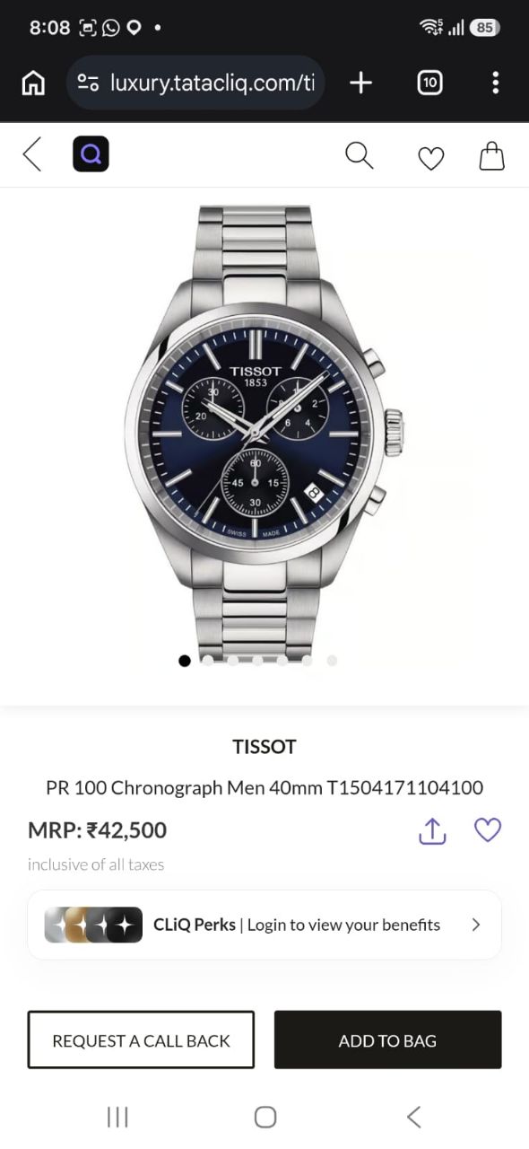 Tissot PR 100 Chronograph Watch