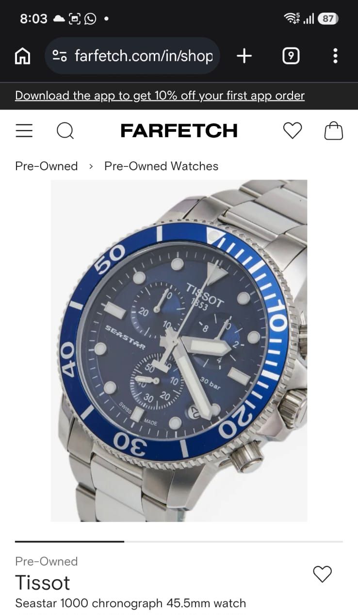 Tissot Seastar 1000 Chronograph Watch