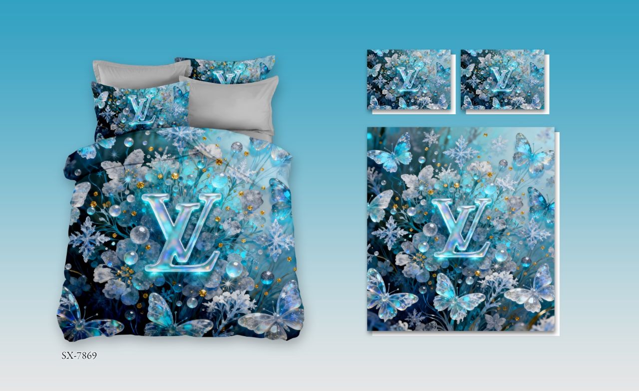 Luxurious 11D print 3 pcsBedsheet Set – Premium Designer Collection view 7