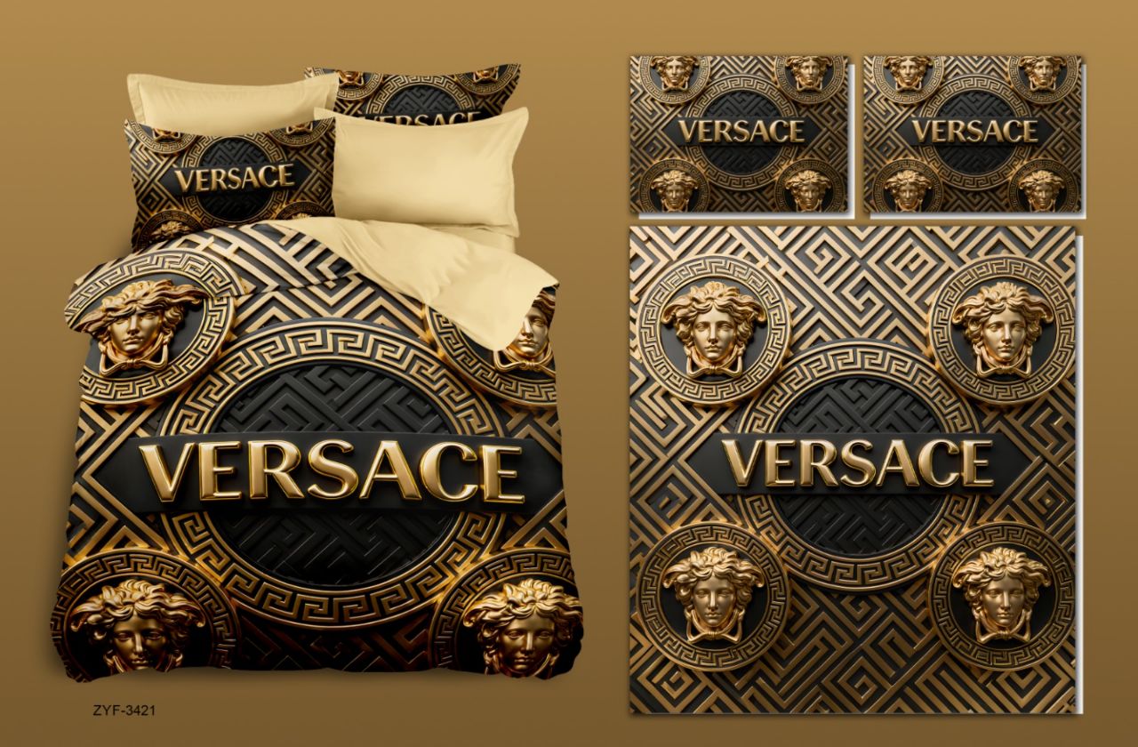 Luxurious 11D print 3 pcsBedsheet Set – -Premium Designer Collection view 8