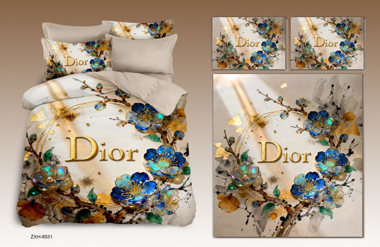 Luxurious 11D print 3 pcsBedsheet Set – -Premium Designer Collection view 10