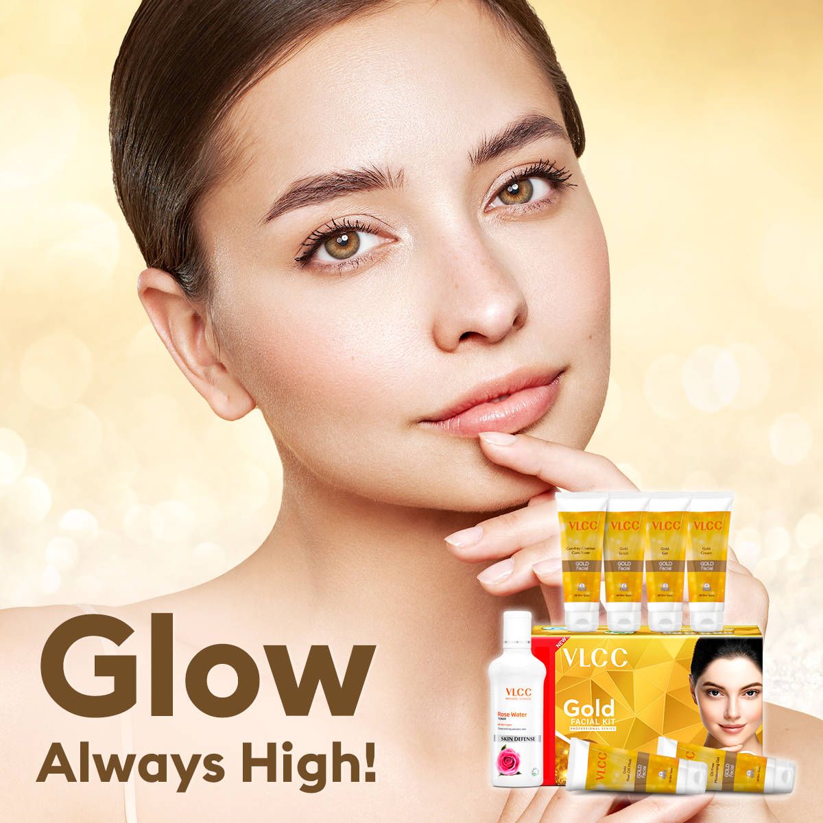 VLCC Gold Facial Kit With Free Rose Water Toner view 3