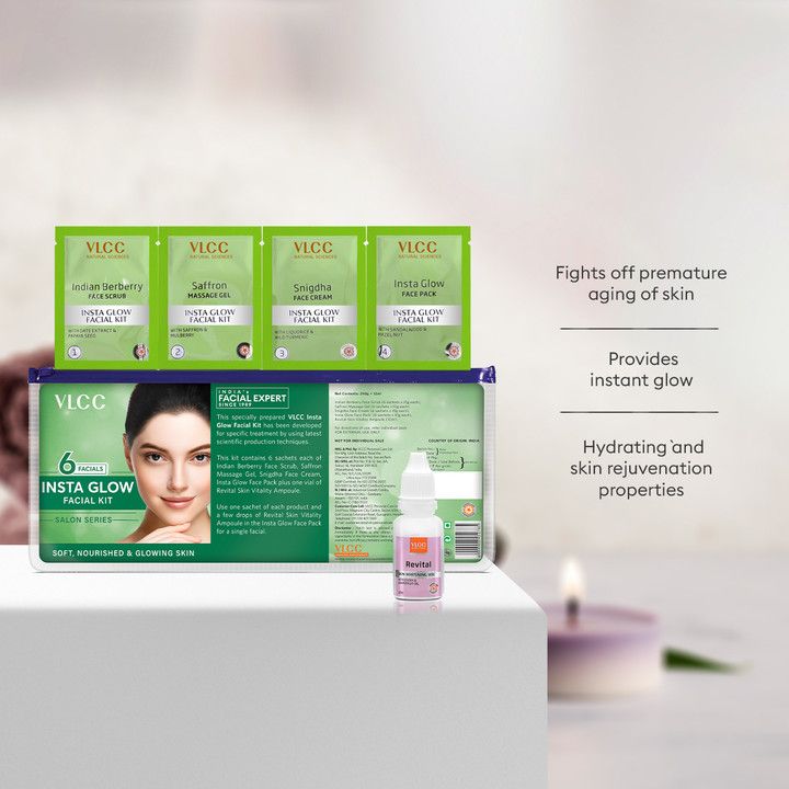 VLCC Insta Glow Facial Kit Pouch view 3