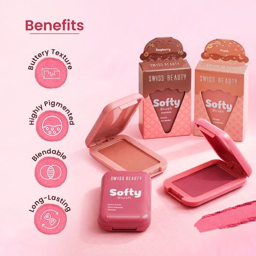 Swiss Beauty Softy Blush
Lightweight
Long-lasting
Smooth[ Raspberry] view 2