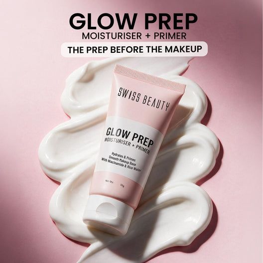 Swiss Beauty Glow Prep Moisturiser + Primer
Hydrates
Lightweight
Long-Lasting view 2