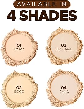 Hilary Rhoda Compact Powder | Beige | 2-in-1 Pressed Powder with Mirror & Puff | Shimmery & HD Matte Finish With Long Lasting Coverage| Oil Control | (Buff Beige) Shade No. 3 view 3