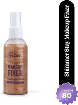 Hilary Rhoda Shimmer Stay Makeup Fixer | Infused with Aloe Vera | Cruelty-Free & Vegan | Keeps Makeup Intact | Hydrates, Soothes & Refreshes Skin - (Chrome - Shade 01) view 2