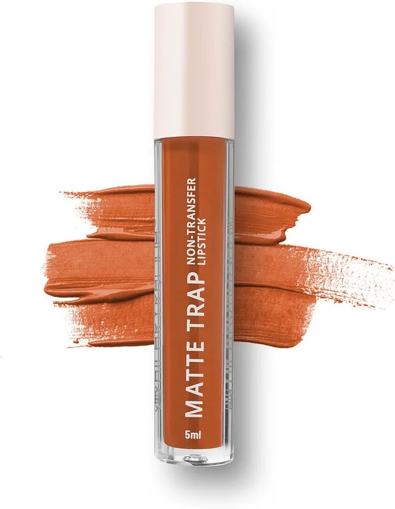 Hilary Rhoda Matte Trap Liquid Lipstick | Non-Transfer & Waterproof Lipstick | 8-Hour Long Stay | Non-Drying (shade.01nude Almond) view 2