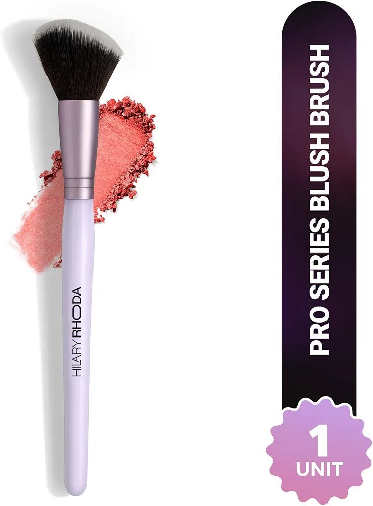 Hilary Rhoda Pro Series Blush Brush | Angled Brushes For Powder & Liquid | Fluffy Makeup Brush With Ultra-Soft Synthetic Bristles | Multi-Purpose Brush | Makeup Brushes for Women view 2