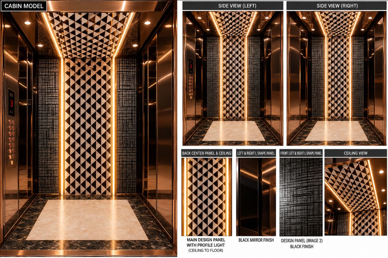 Luxury Elevator Cabin