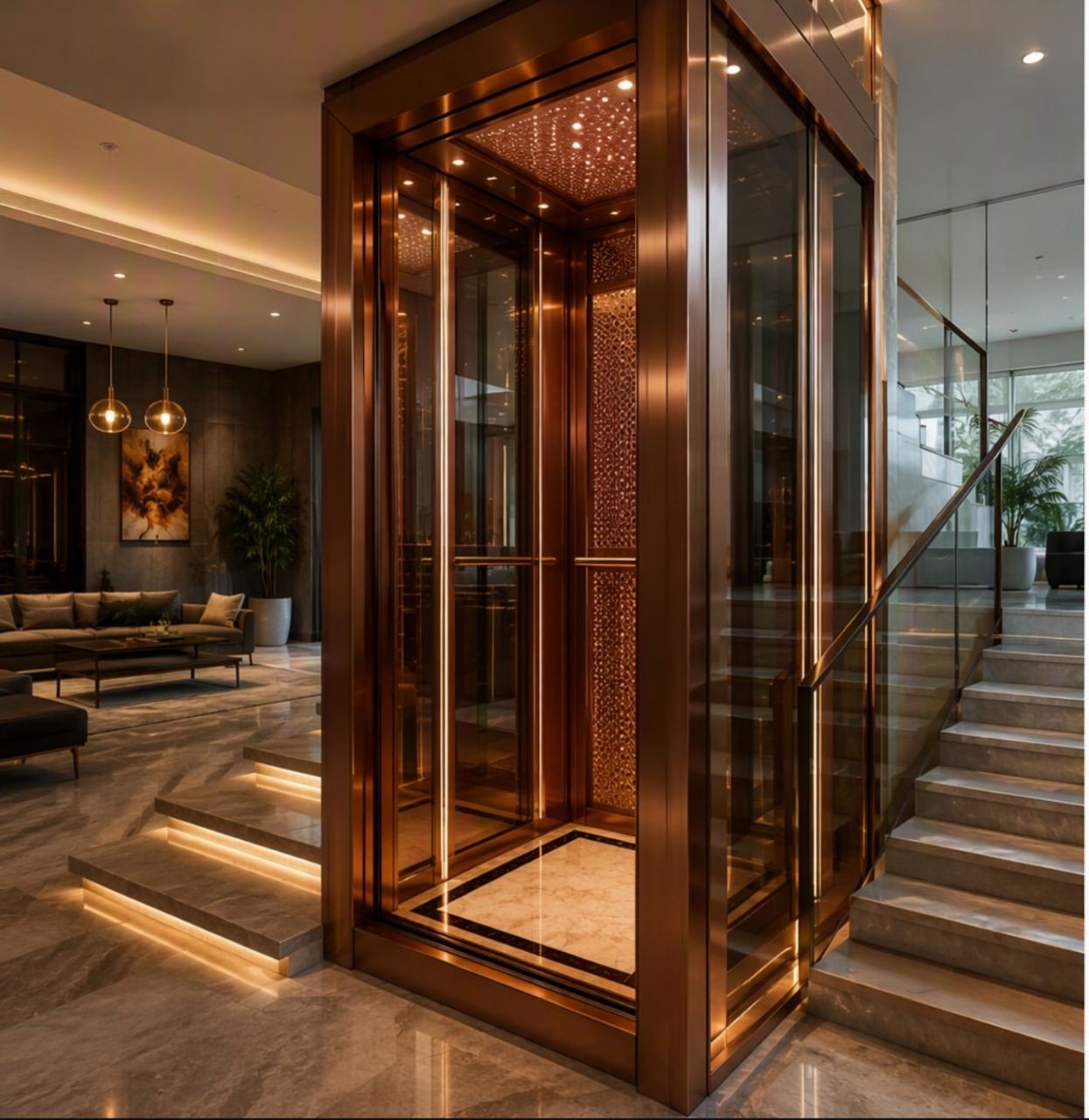 Luxury Glass Elevator