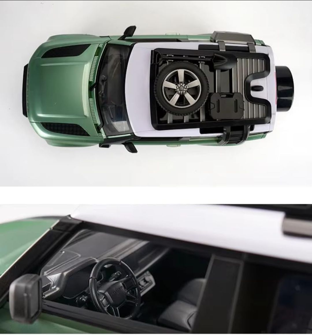 Land Rover Defender Official Licensed Model Remote Control Toy Car Rechargeable 12Km/h, 2.4Ghz Headlight for Adults Boys Girls (Silver) view 5