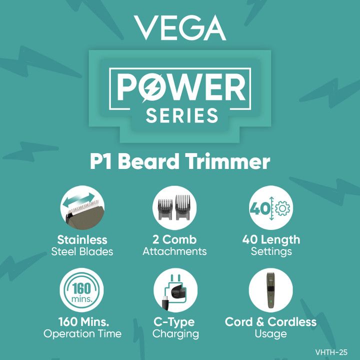 Vega Beard Trimmer P -1 view 3