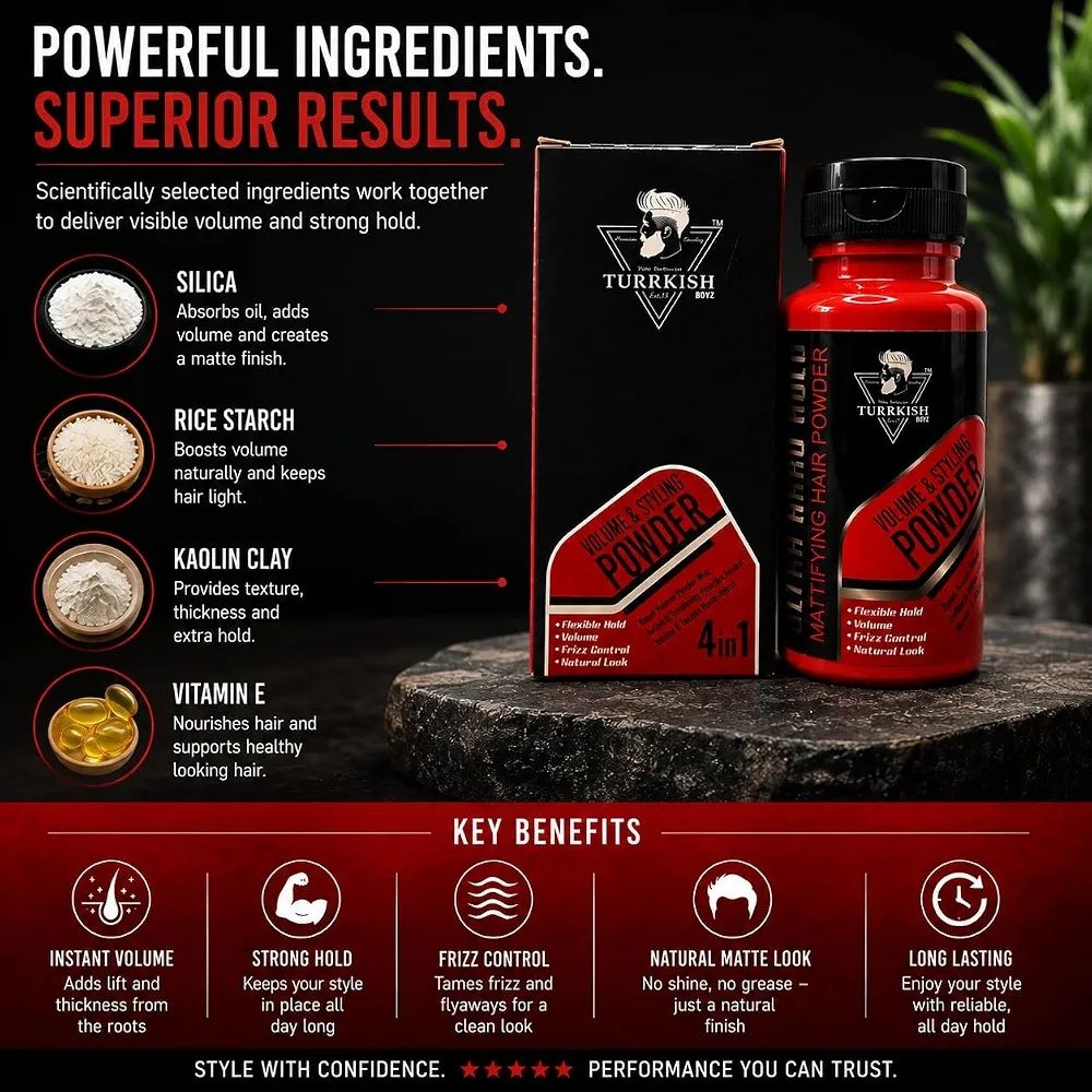Turkish Boyz Volume Styling Hair Powder view 3