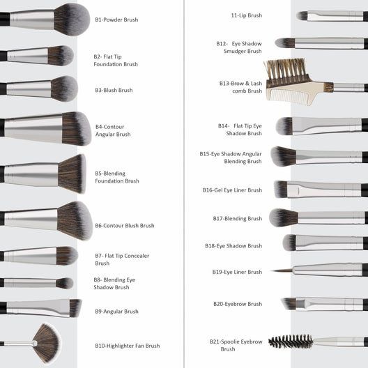 Swiss Beauty Professional Series Makeup Brush Set Of 20 view 3