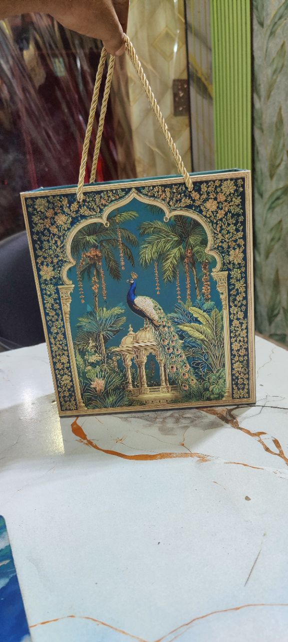 Peacock Decorative Gift Bag view 2